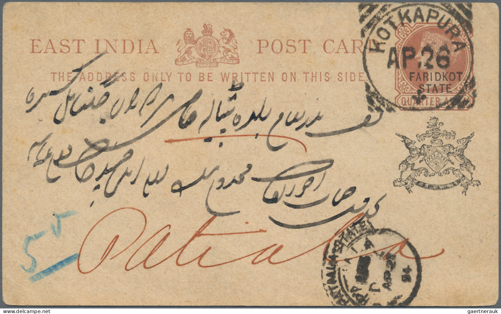 India - Feudal States: 1860/1940's: 55 Postal Stationery Cards/envelopes And (fe - Sonstige & Ohne Zuordnung