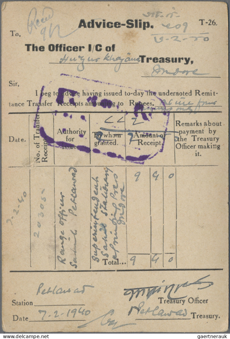 Indore: 1920/1960: "Indore Postmarks": Collection of more than 100 postal statio