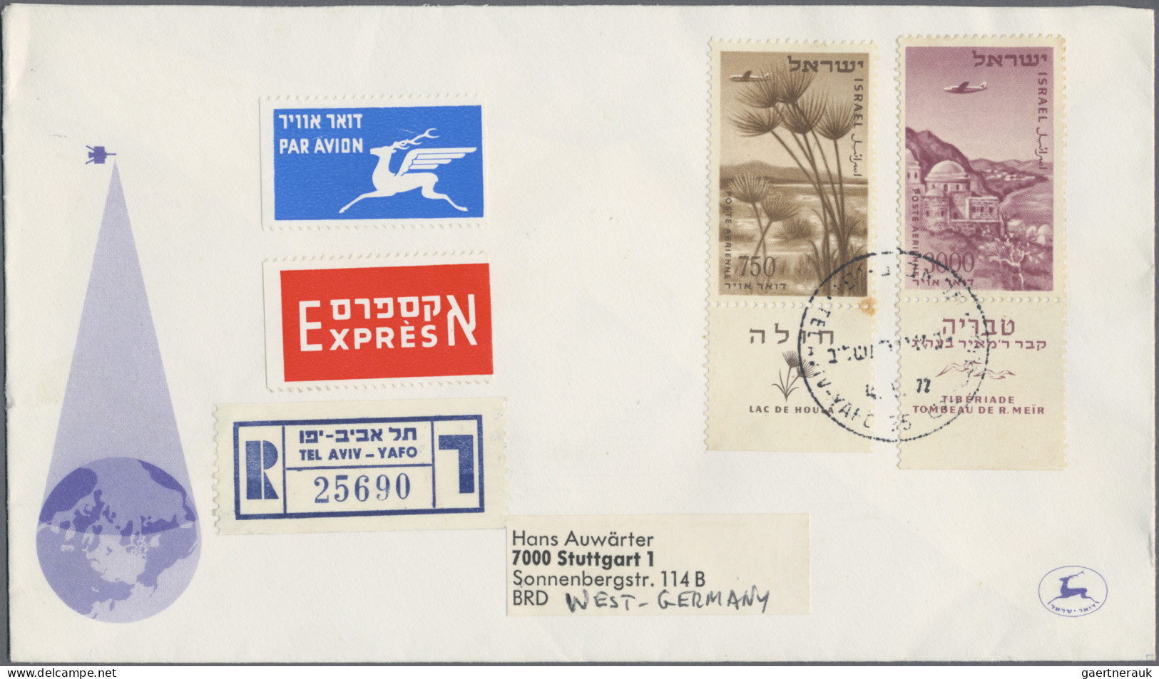 Israel: 1960/2000, Accumulation Of More Than 800 Covers/cards/stationeries, Main - Brieven En Documenten