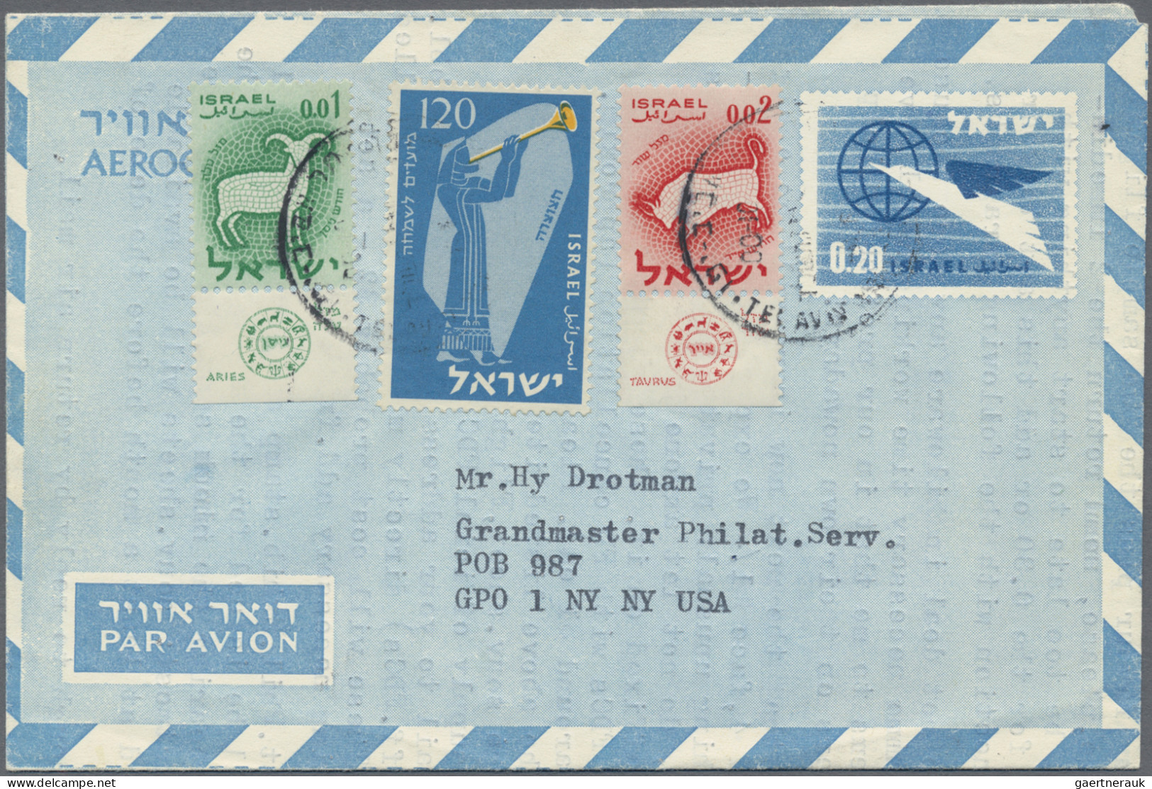 Israel: 1960/2000, accumulation of more than 800 covers/cards/stationeries, main