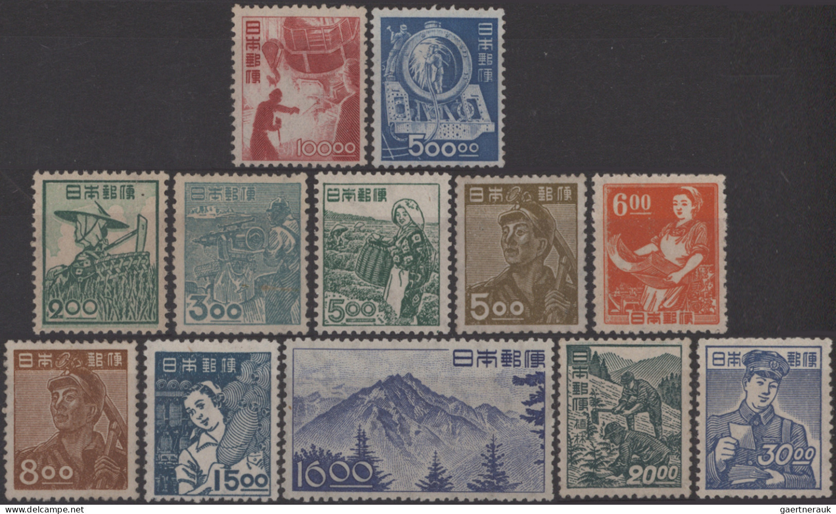 Japan: 1899/2015 (approx.), dealer stock of definitive issues in more than 110 p