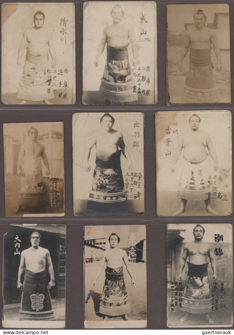 Japan - Specialities: 1900 (ca.)/1990 (ca.), Sumo Ringers, Collection Of Around - Sonstige