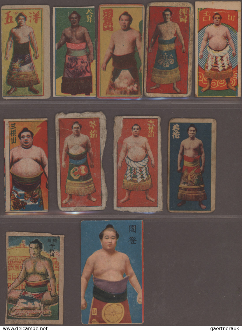 Japan - specialities: 1900 (ca.)/1990 (ca.), Sumo ringers, collection of around