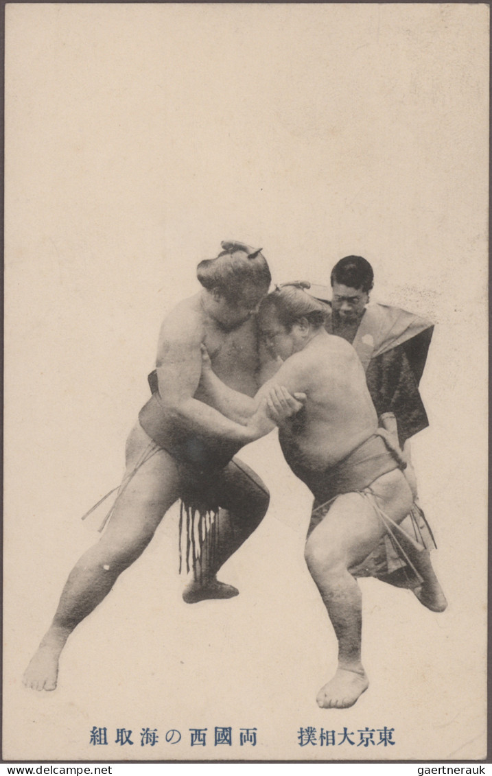 Japan - specialities: 1900 (ca.)/1990 (ca.), Sumo ringers, collection of around