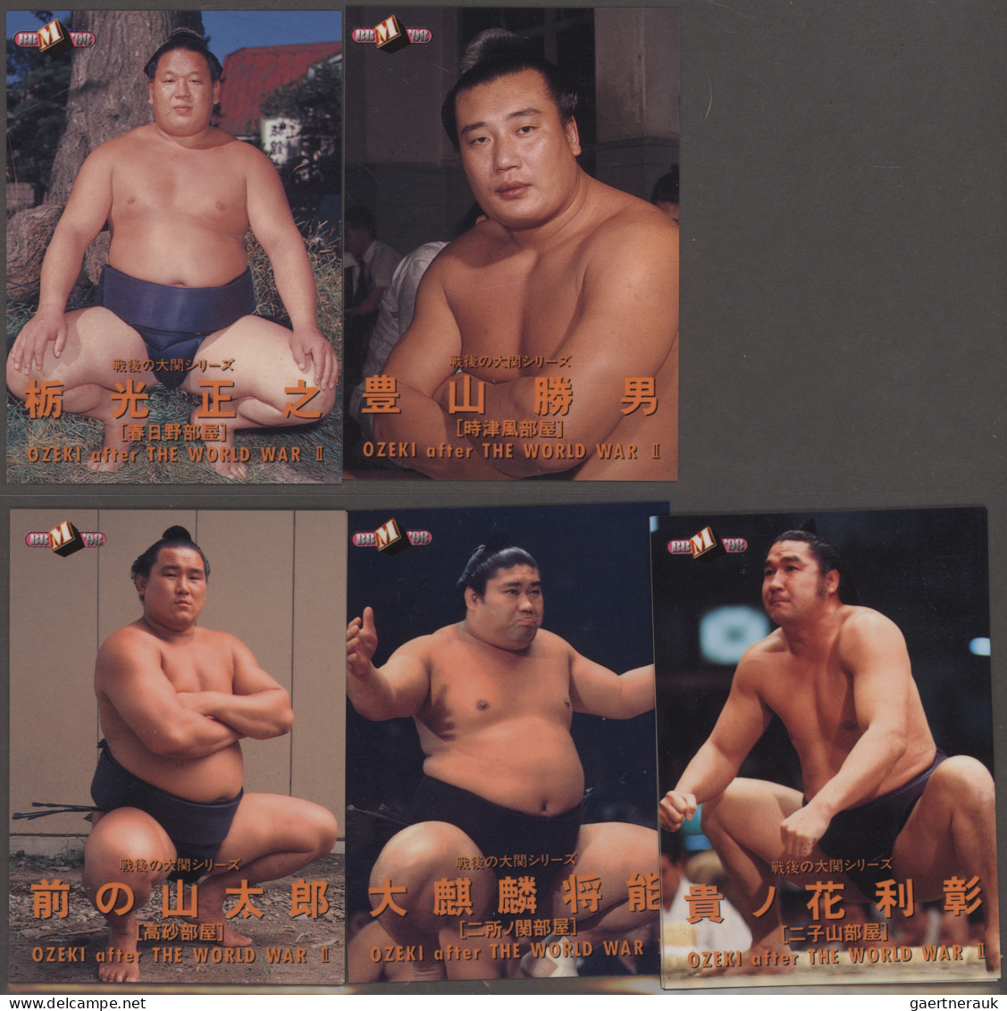 Japan - specialities: 1953/2017 (ca.), Sumo ringers, collection of everything re