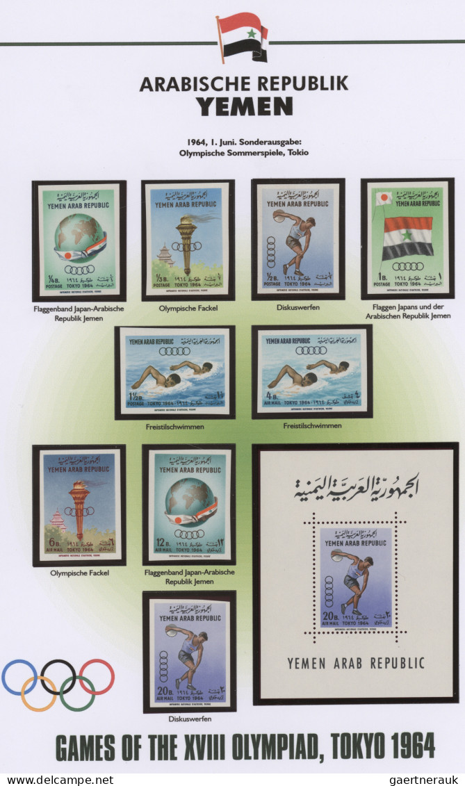 Yemen: 1962/1987, Comprehensive And Decorative Collection Of Mint Stamps, Souven - Yémen