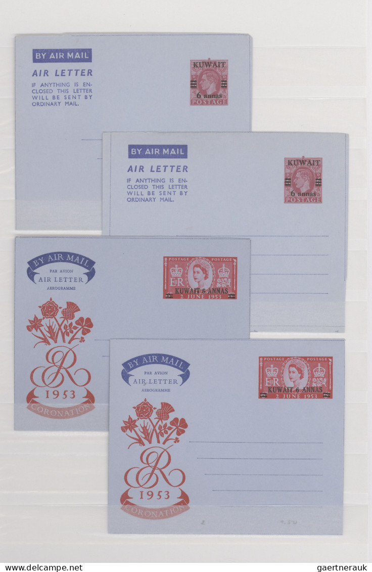 Kuwait: 1952/1982, Collection Of 46 Mainly Unused Air Letter Sheets. - Koeweit