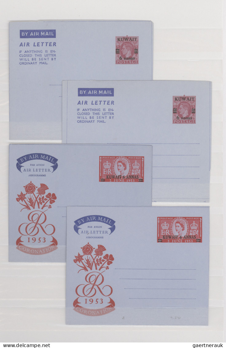 Kuwait: 1952/1982, Collection Of 46 Mainly Unused Air Letter Sheets. - Kuwait