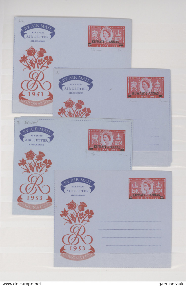 Kuwait: 1952/1982, Collection Of 46 Mainly Unused Air Letter Sheets. - Kuwait