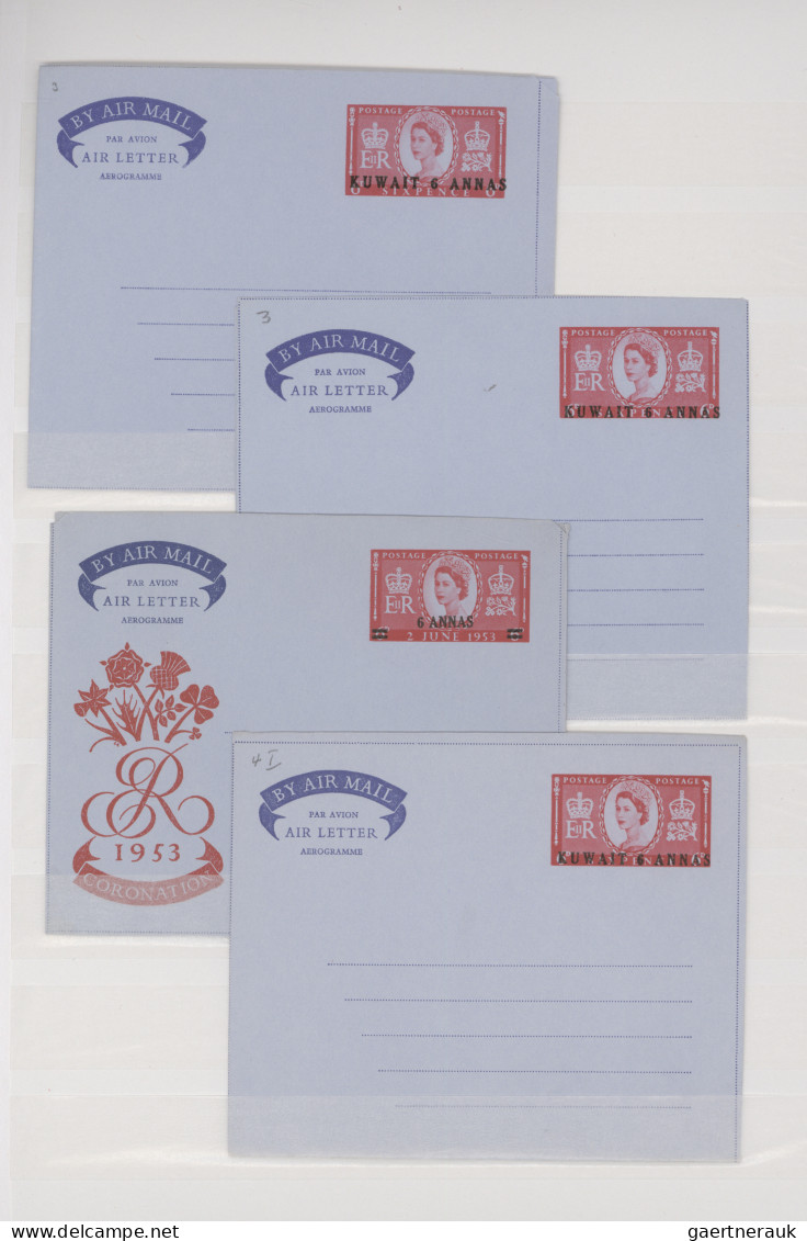 Kuwait: 1952/1982, Collection Of 46 Mainly Unused Air Letter Sheets. - Koeweit