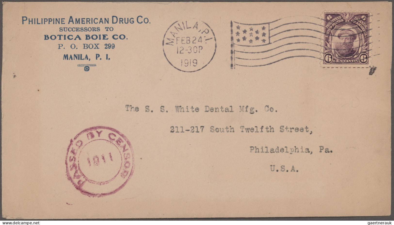 Philippines: 1919/1951, U.S.Possessions Philippines+Guam, Assortment Of 14 Cover - Philippines