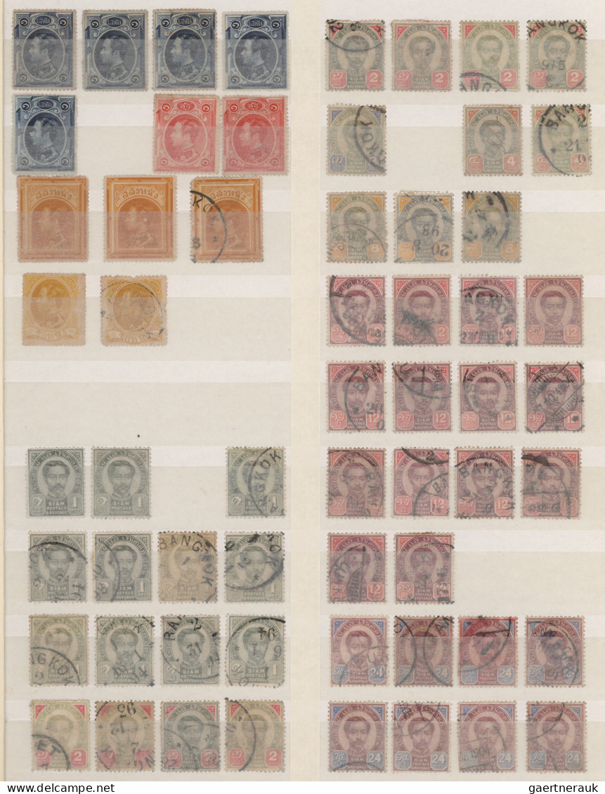 Thailand: 1883/2014 Collection And Accumulation Of Mint And Used Stamps In Five - Thailand