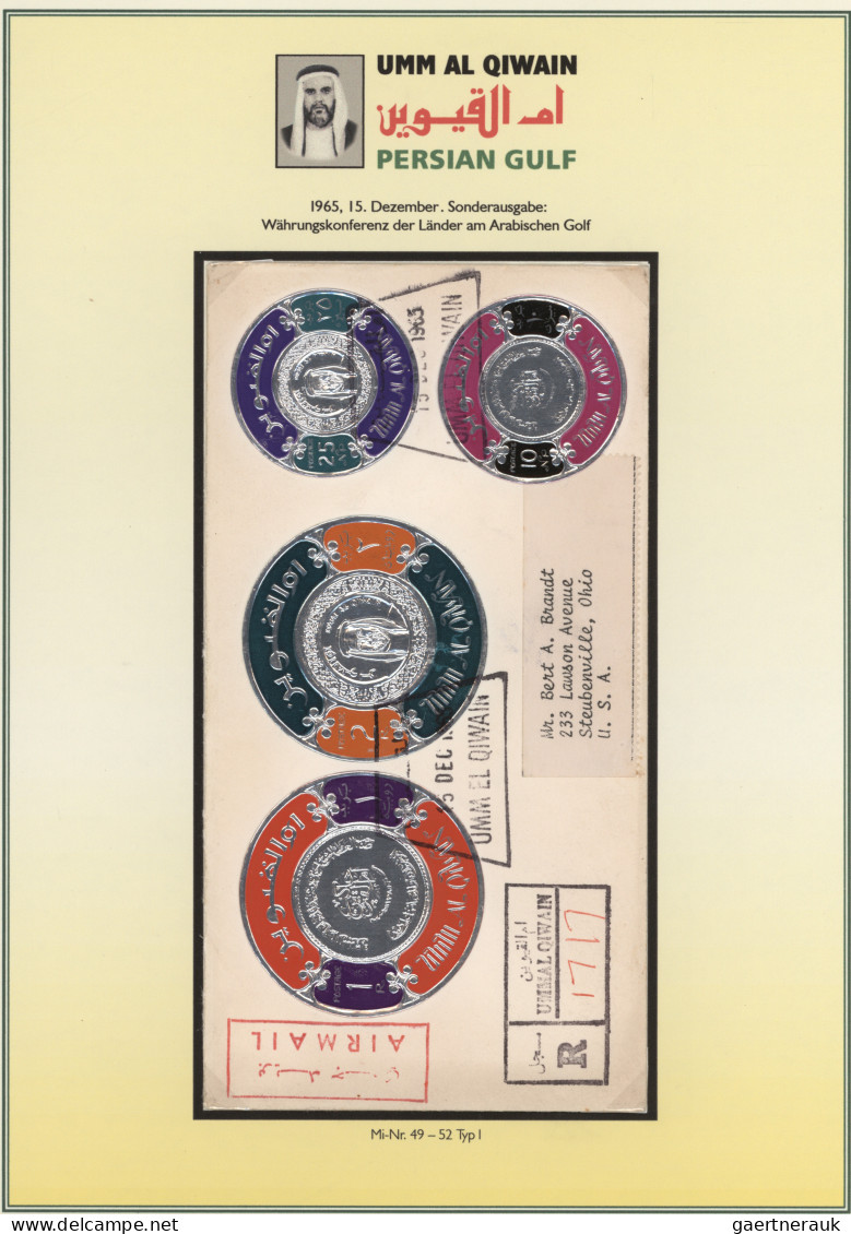 Umm Al Qaiwain: 1964/1972 Used Collection Plus Some Covers And FDCs Well Arrange - Umm Al-Qaiwain