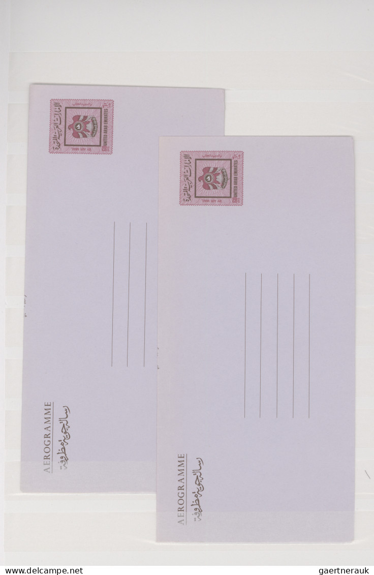 United Arab Emirates: 1973/1980 (ca.), Collection Of 23 Mainly Unused Air Letter - Verenigde Arabische Emiraten