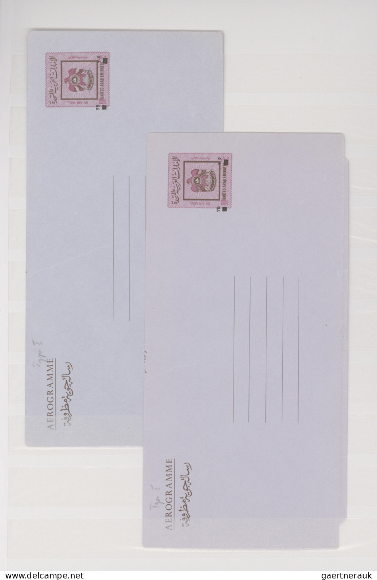 United Arab Emirates: 1973/1980 (ca.), collection of 23 mainly unused air letter