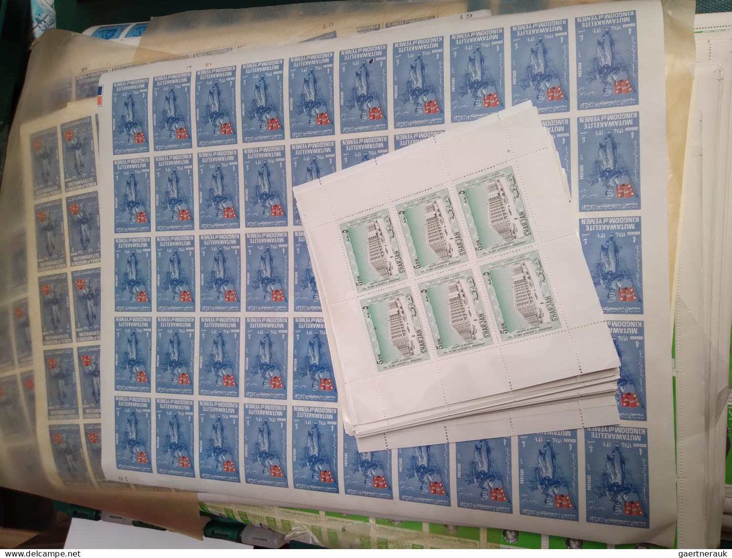 Middle East: "ARABIC WORLD" Huge Stock Of Stamps And A Lot Of Epreuves, Proofs, - Otros & Sin Clasificación