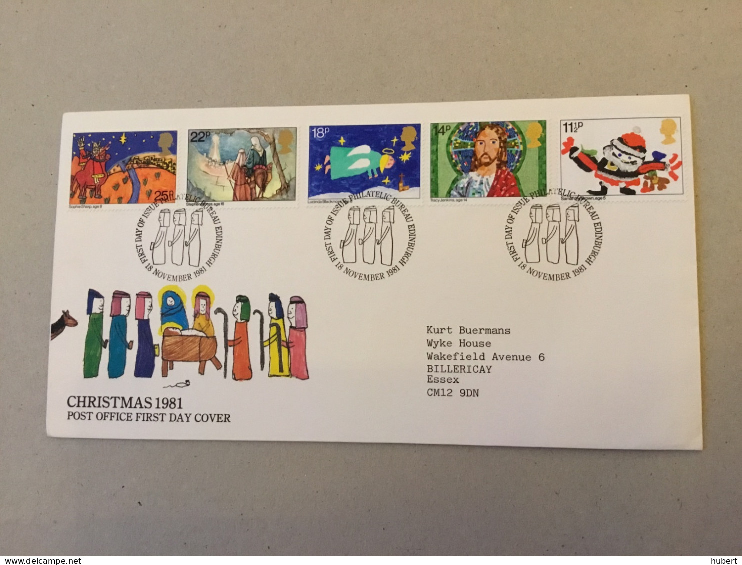 Grande-Bretagne  FDC Christmas 1981 - 1981-1990 Em. Décimales