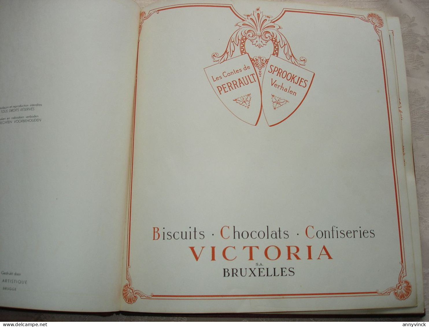 Album Chocolade Victoria De Sprookjes Van Perrault / Les Contes De Perrault Volledig Prima Staat - Victoria