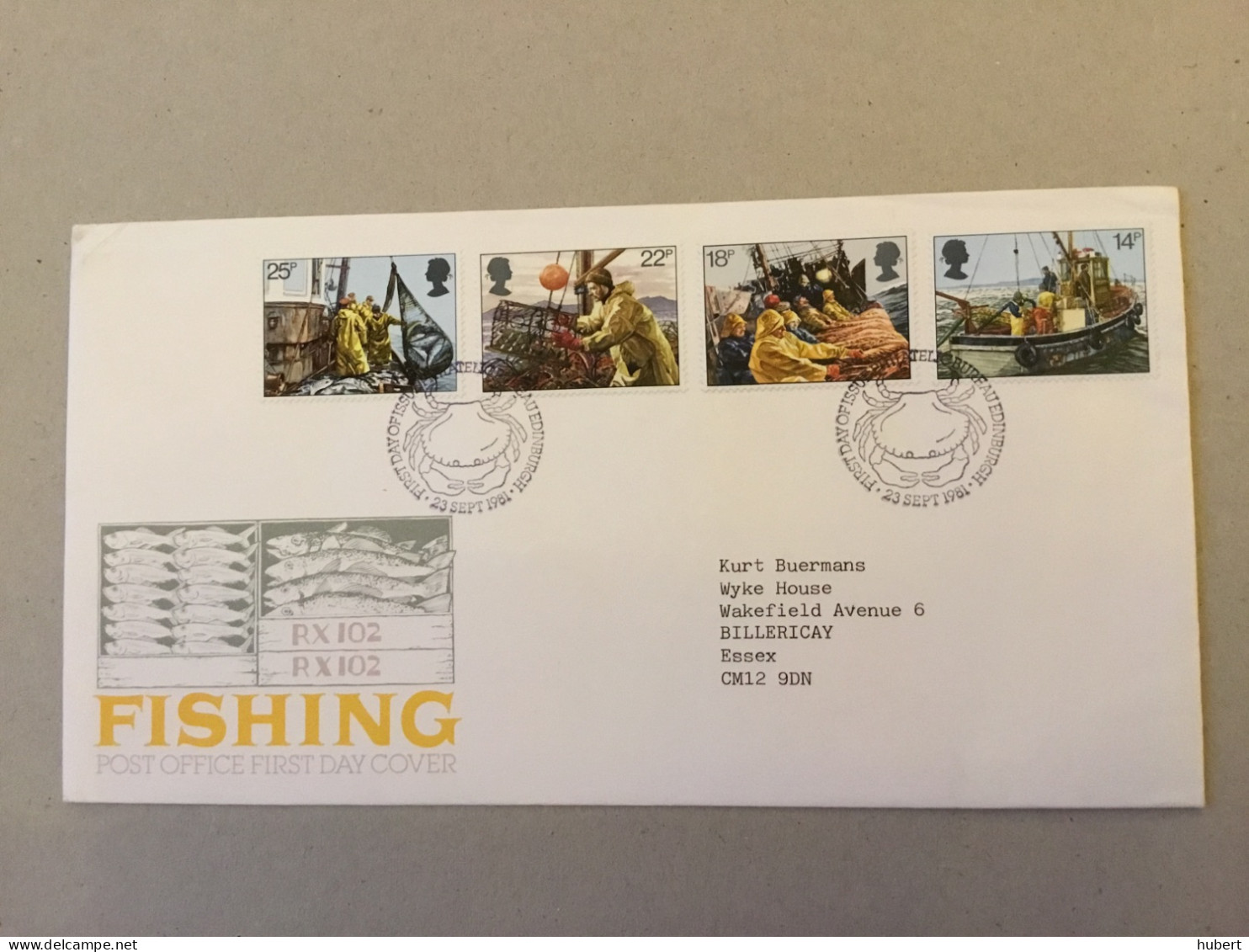 Grande-Bretagne  FDC Fishing 1981 - 1981-1990 Decimal Issues