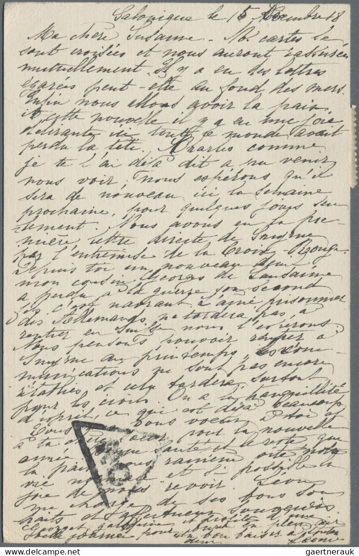 Levant: 1898/1919, Correspondence To Geneve/Lausanne/Switzerland, Assortment Of - Turquie (bureaux)