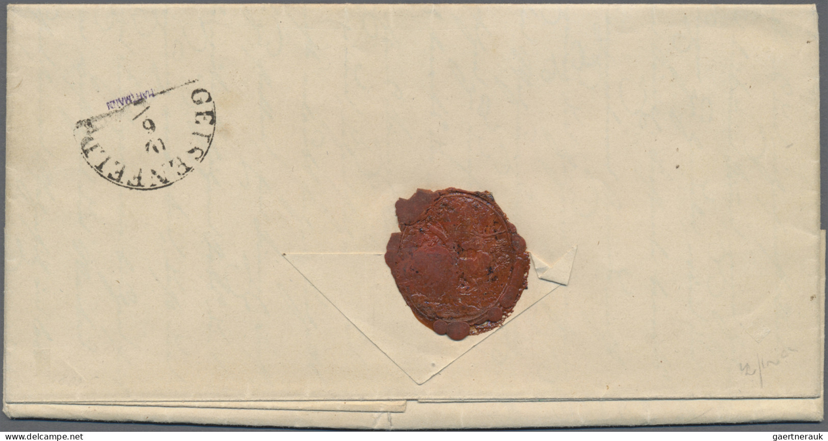 Bayern - Marken Und Briefe: 1850, 6 Kr. Braun, Typ II, Platte 1, Entwertet Mit G - Andere & Zonder Classificatie