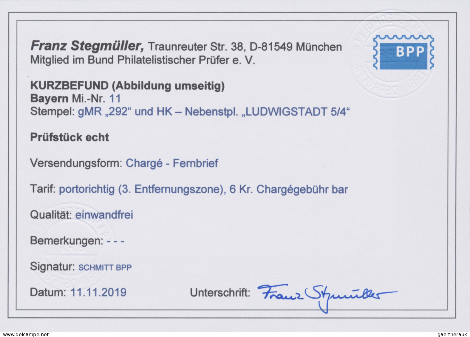 Bayern - Marken Und Briefe: 1862, 9 Kr. Ockerbraun, übergehend Entwertet Mit Ges - Sonstige & Ohne Zuordnung