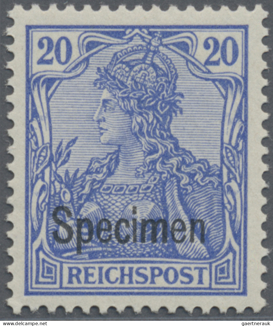 Deutsches Reich - Germania: 1900 Kompletter Satz Von 2 Pf. Bis 80 Pf. Mit Aufdru - Ongebruikt