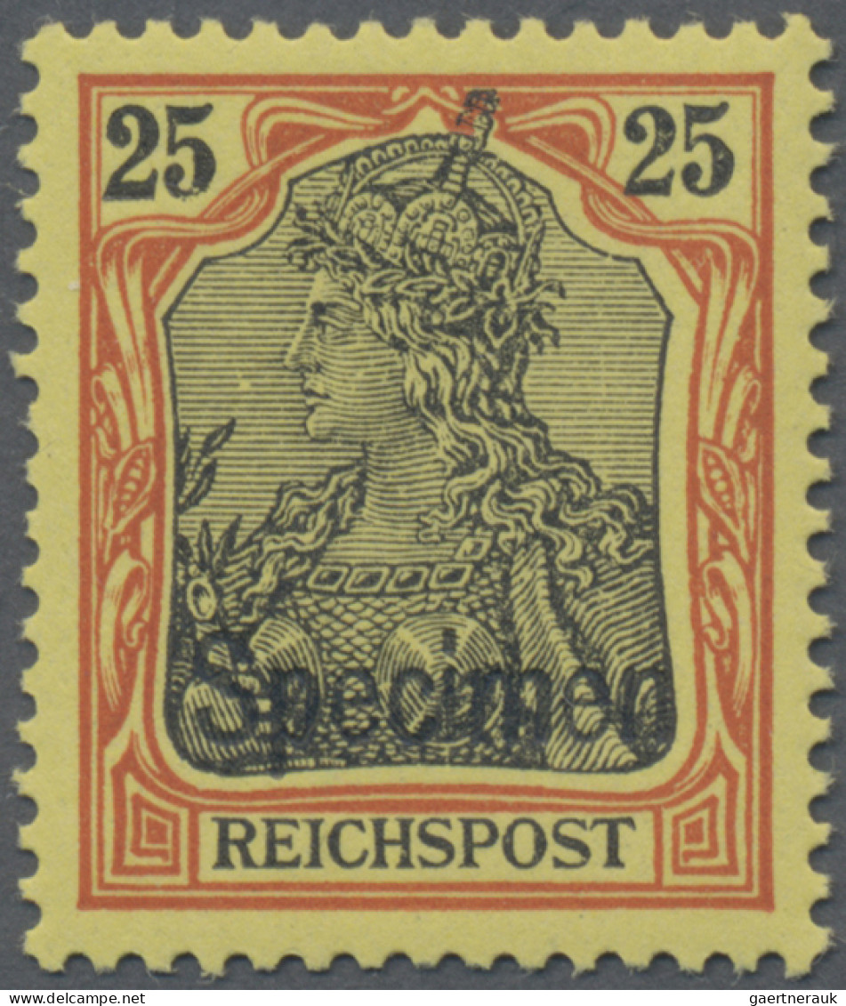 Deutsches Reich - Germania: 1900 Kompletter Satz von 2 Pf. bis 80 Pf. mit Aufdru