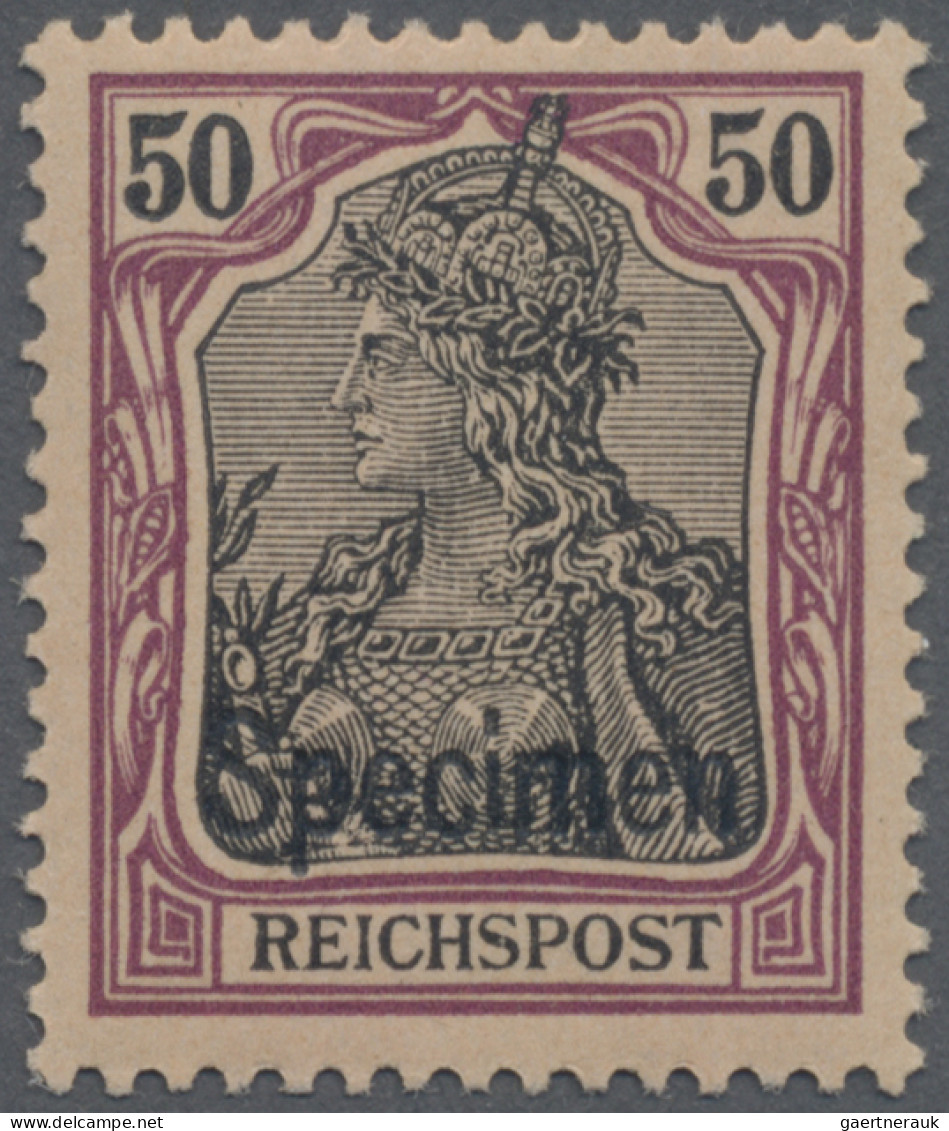 Deutsches Reich - Germania: 1900 Kompletter Satz von 2 Pf. bis 80 Pf. mit Aufdru