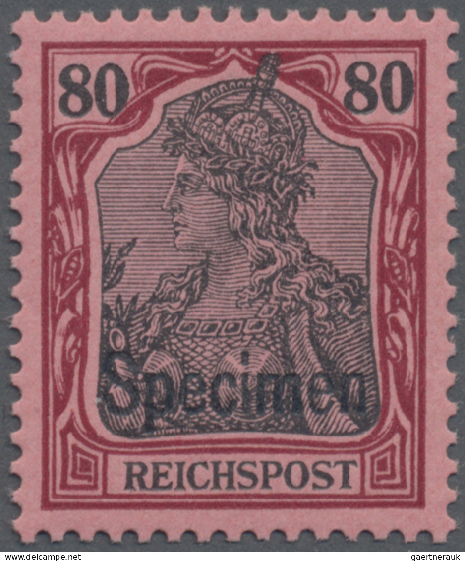 Deutsches Reich - Germania: 1900 Kompletter Satz von 2 Pf. bis 80 Pf. mit Aufdru