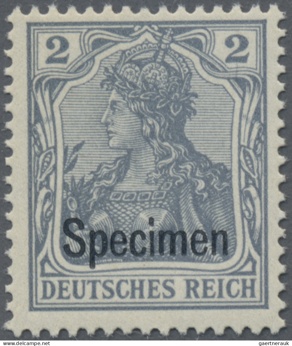 Deutsches Reich - Germania: 1902 Satz Germania Von 2 Pf. Bis 80 Pf. Je Mit Aufdr - Nuevos