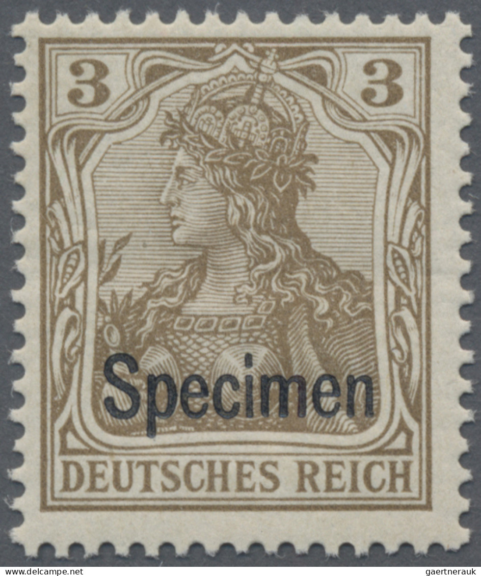 Deutsches Reich - Germania: 1902 Satz Germania Von 2 Pf. Bis 80 Pf. Je Mit Aufdr - Neufs