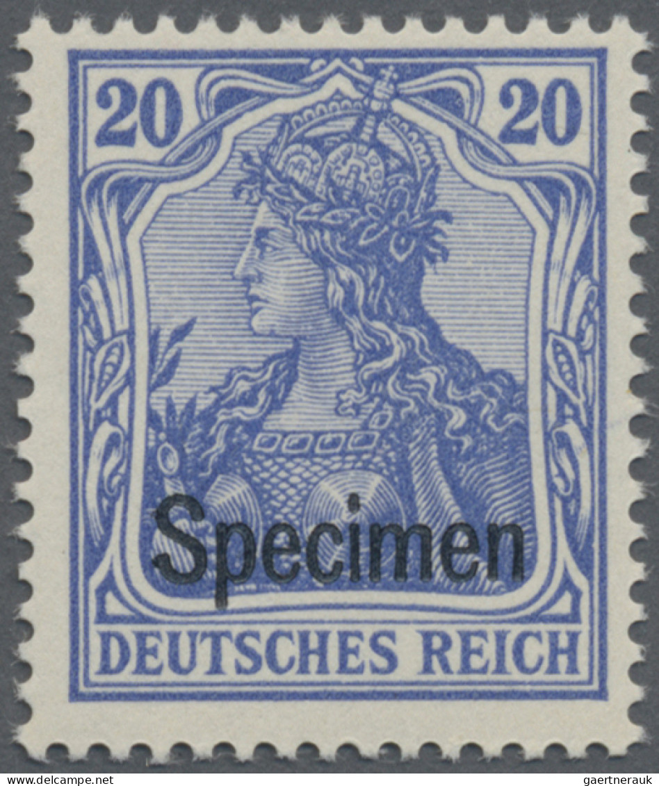 Deutsches Reich - Germania: 1902 Satz Germania Von 2 Pf. Bis 80 Pf. Je Mit Aufdr - Ungebraucht