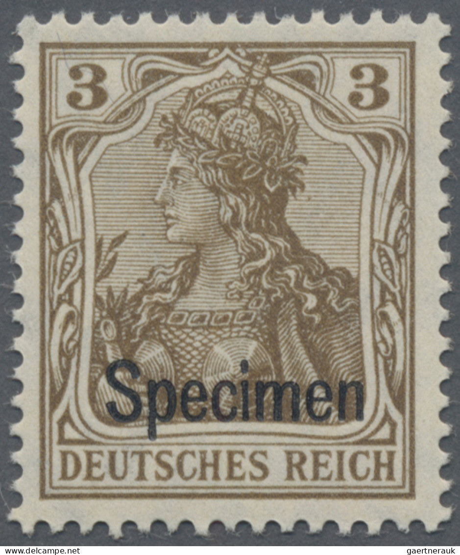 Deutsches Reich - Germania: 1909 Kompletter Satz Von 10 Werten Im Friedensdruck - Unused Stamps