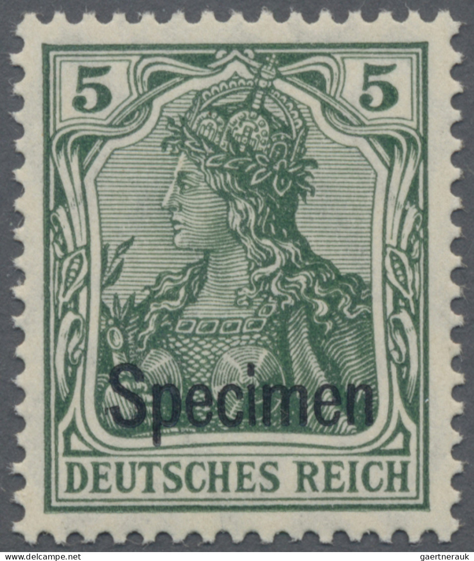 Deutsches Reich - Germania: 1909 Kompletter Satz Von 10 Werten Im Friedensdruck - Unused Stamps