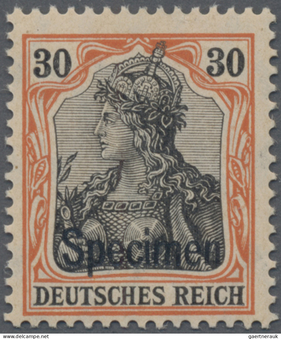 Deutsches Reich - Germania: 1909 Kompletter Satz von 10 Werten im Friedensdruck