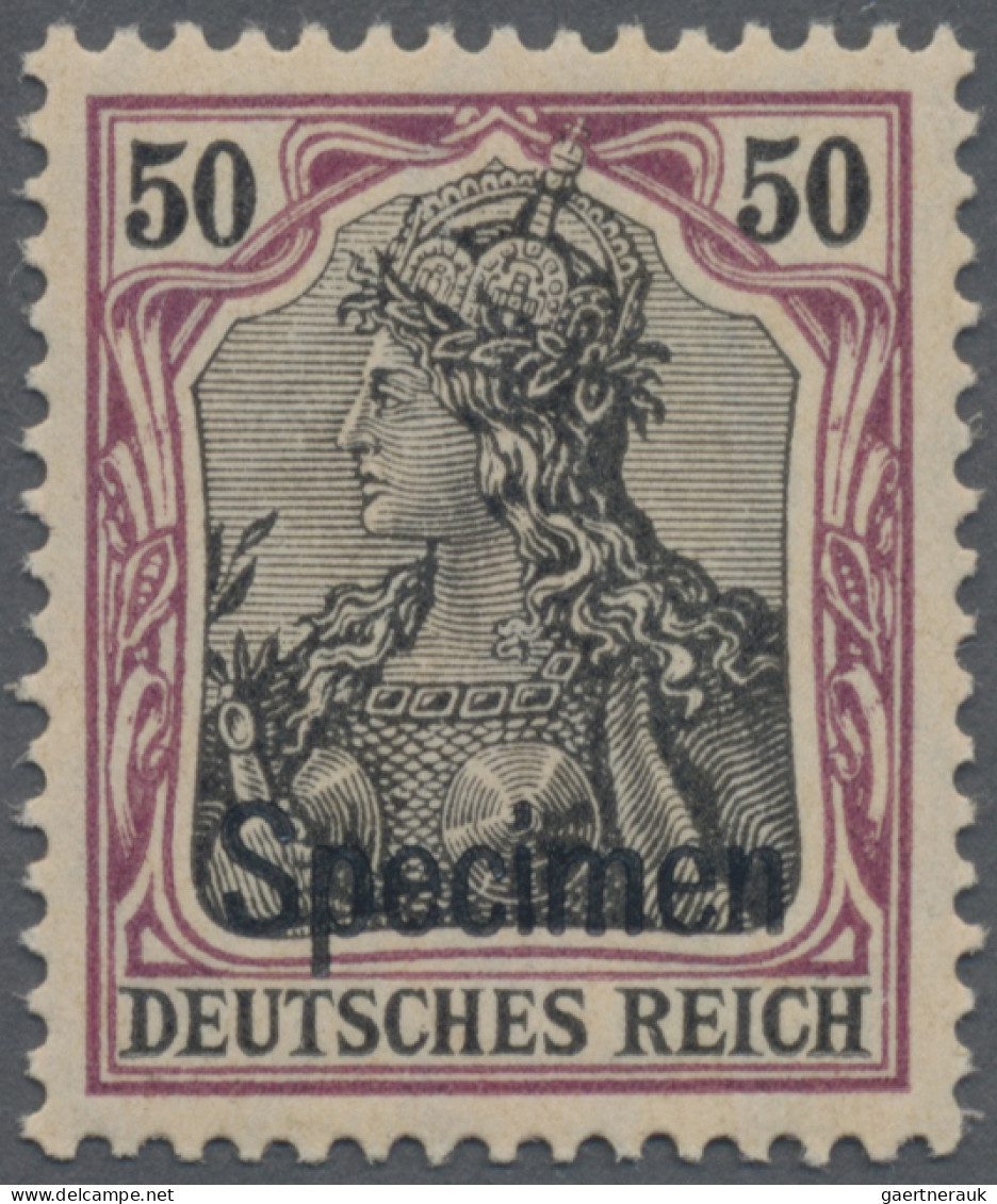 Deutsches Reich - Germania: 1909 Kompletter Satz von 10 Werten im Friedensdruck