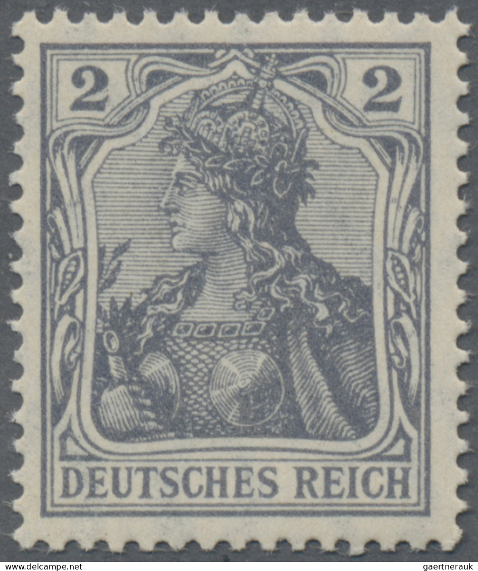 Deutsches Reich - Germania: 1905-13 Germania, Kompletter Satz Von 11 Werten (von - Ongebruikt