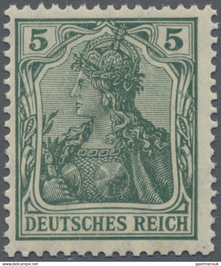 Deutsches Reich - Germania: 1905-13 Germania, Kompletter Satz Von 11 Werten (von - Ongebruikt