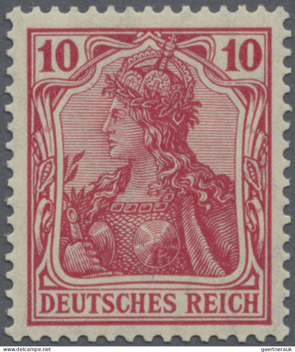 Deutsches Reich - Germania: 1905-13 Germania, Kompletter Satz Von 11 Werten (von - Ungebraucht
