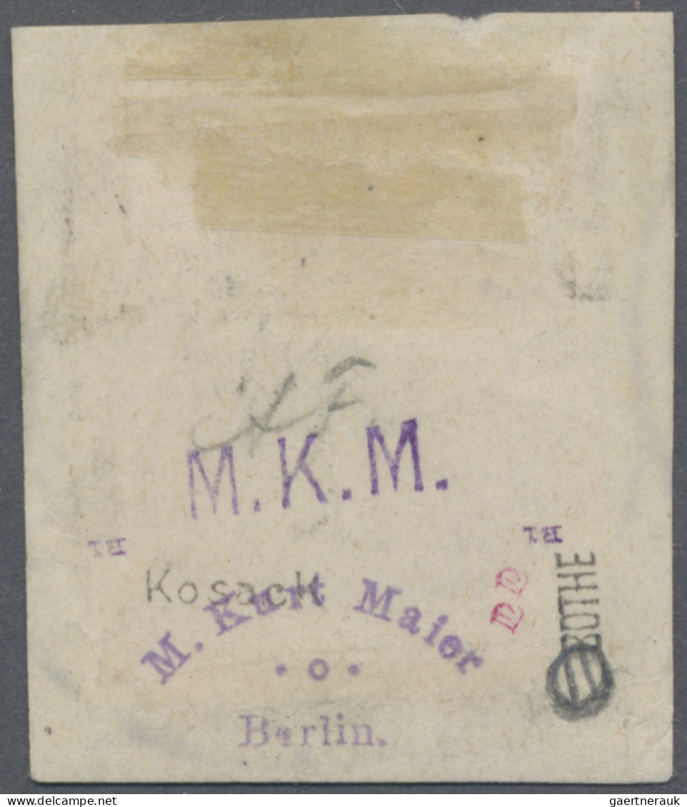 Deutsche Post In China: 1901 50 (Pf) Dunkelbräunlichlila/rotschwarz Auf Mattbrau - China (oficinas)