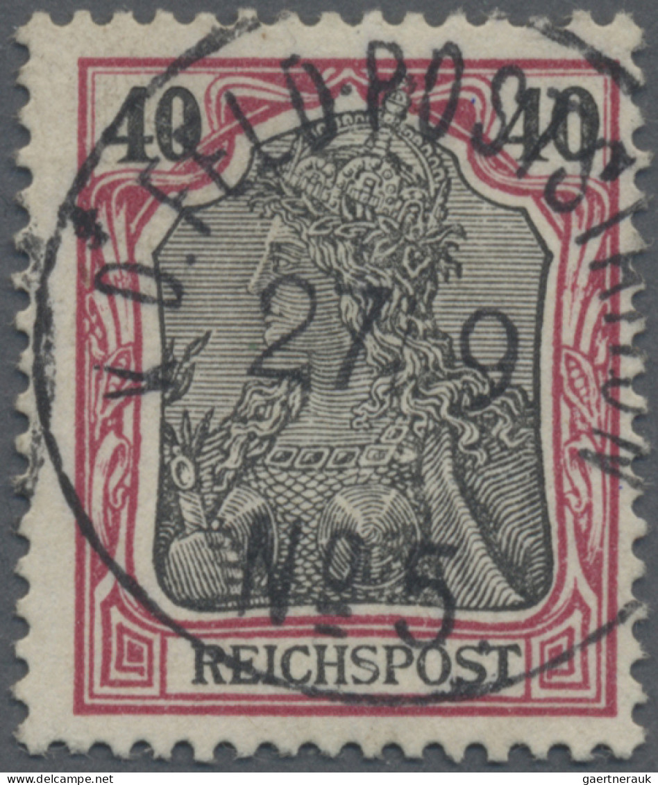 Deutsche Post In China: 1900 "Petschili"-Ausgaben: Germania 10 (Pf.) Per Zwei So - China (oficinas)