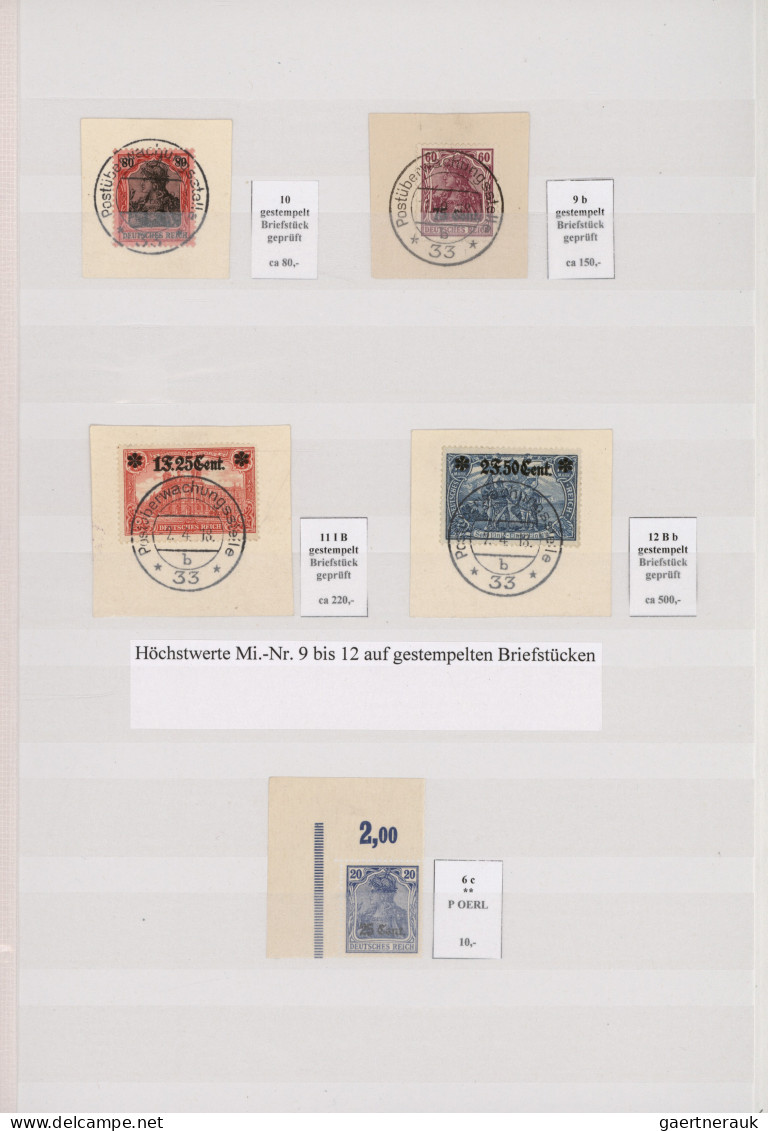 Deutsche Besetzung I. WK: Landespost In Belgien: 1914-1918 Spezialisierte Sammlu - Occupation 1914-18