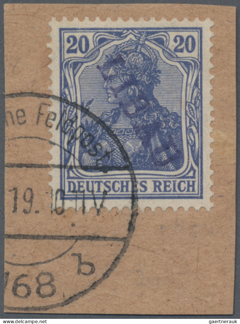 Deutsche Besetzung I. WK: Postgebiet Ober. Ost - Libau: 1919 Überkompletter Satz - Occupation 1914-18