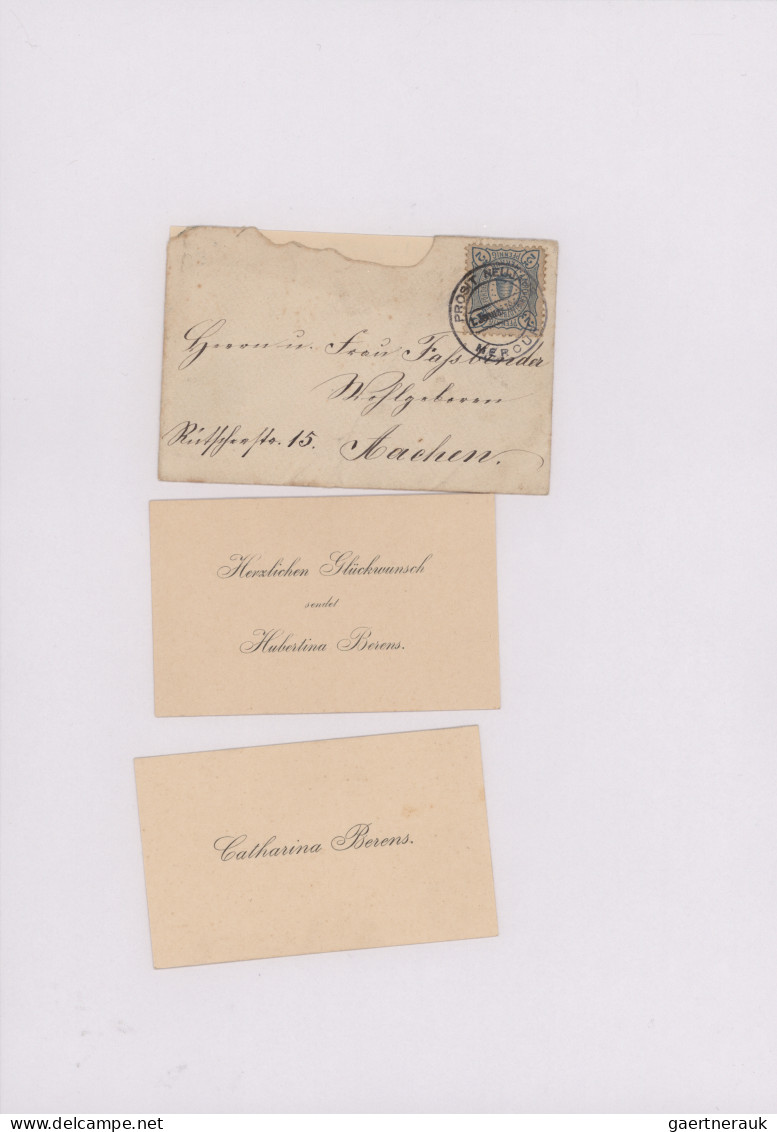 Deutsches Reich - Privatpost (Stadtpost): 1894/95, AACHEN/Merkur, Sehr Saubere S - Private & Lokale Post