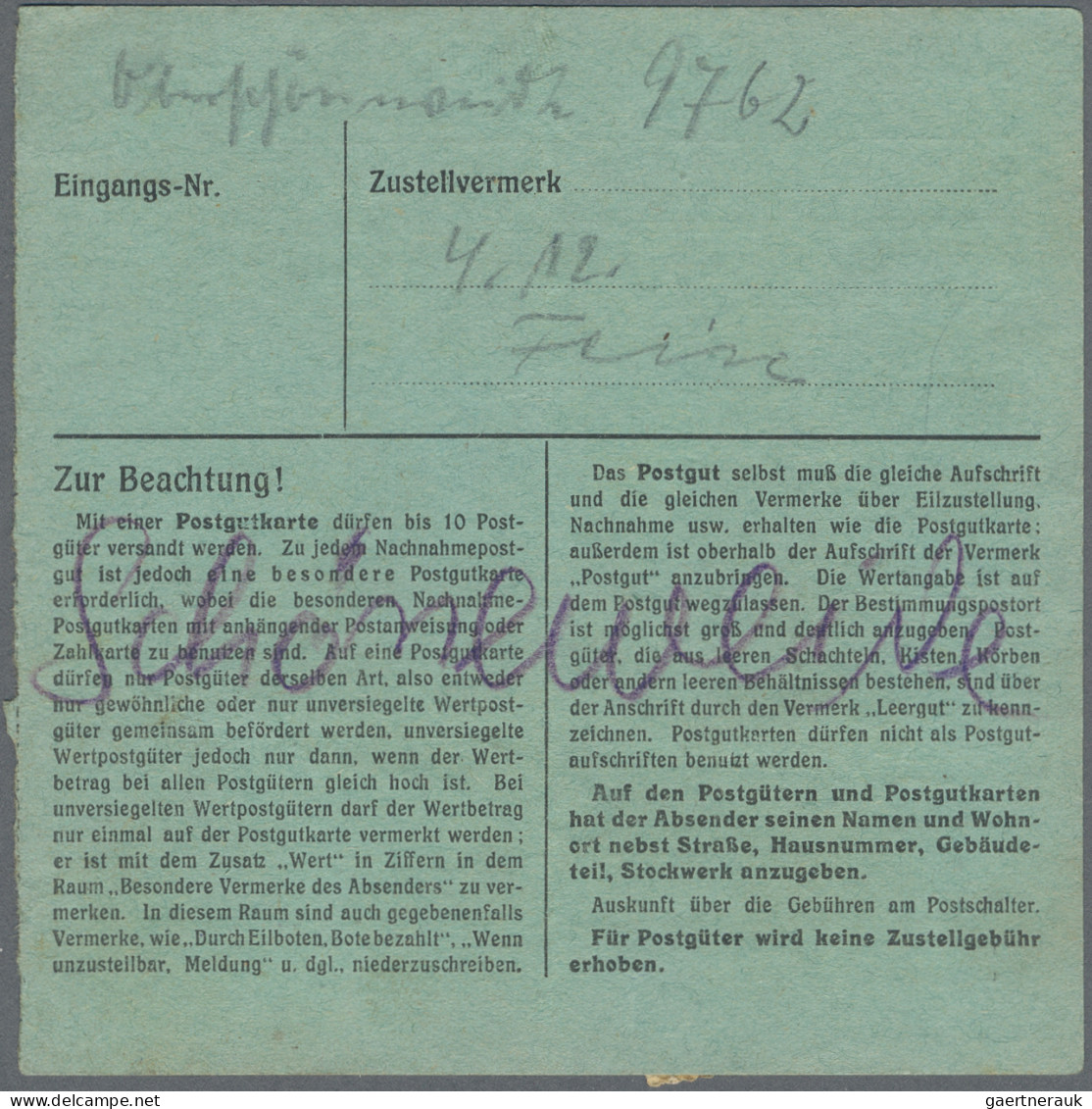 Deutsches Reich - Privatpost (Stadtpost): 1944, BERLIN/Stadt-Güter-Verkehr, 3x 3 - Private & Local Mails