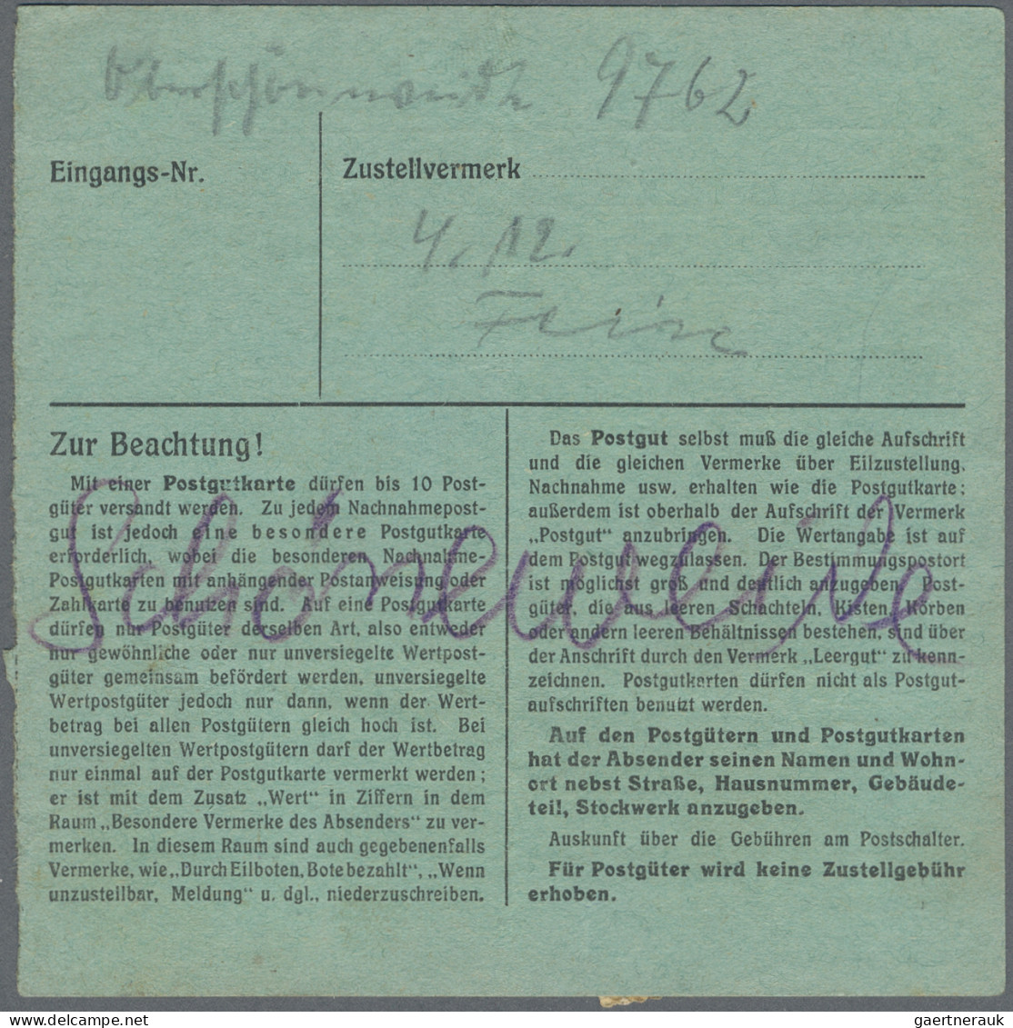 Deutsches Reich - Privatpost (Stadtpost): 1944, BERLIN/Stadt-Güter-Verkehr, 3x 3 - Privatpost