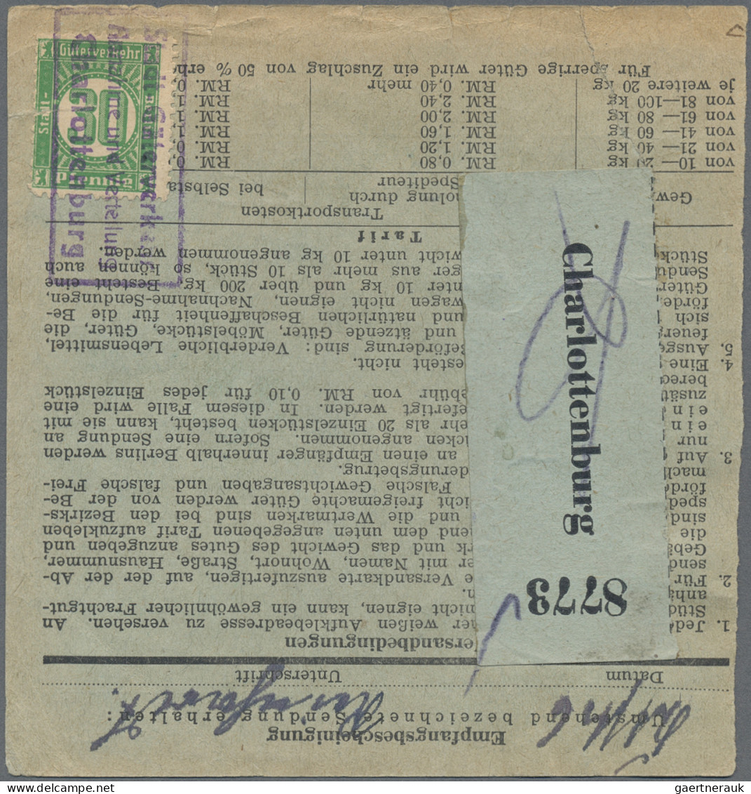 Deutsches Reich - Privatpost (Stadtpost): 1944, BERLIN/Stadt-Güter-Verkehr, 3x 3 - Privatpost