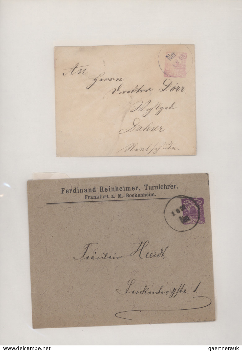 Deutsches Reich - Privatpost (Stadtpost): 1890/1900, BOCKENHEIM/Privat-Brief-Ver