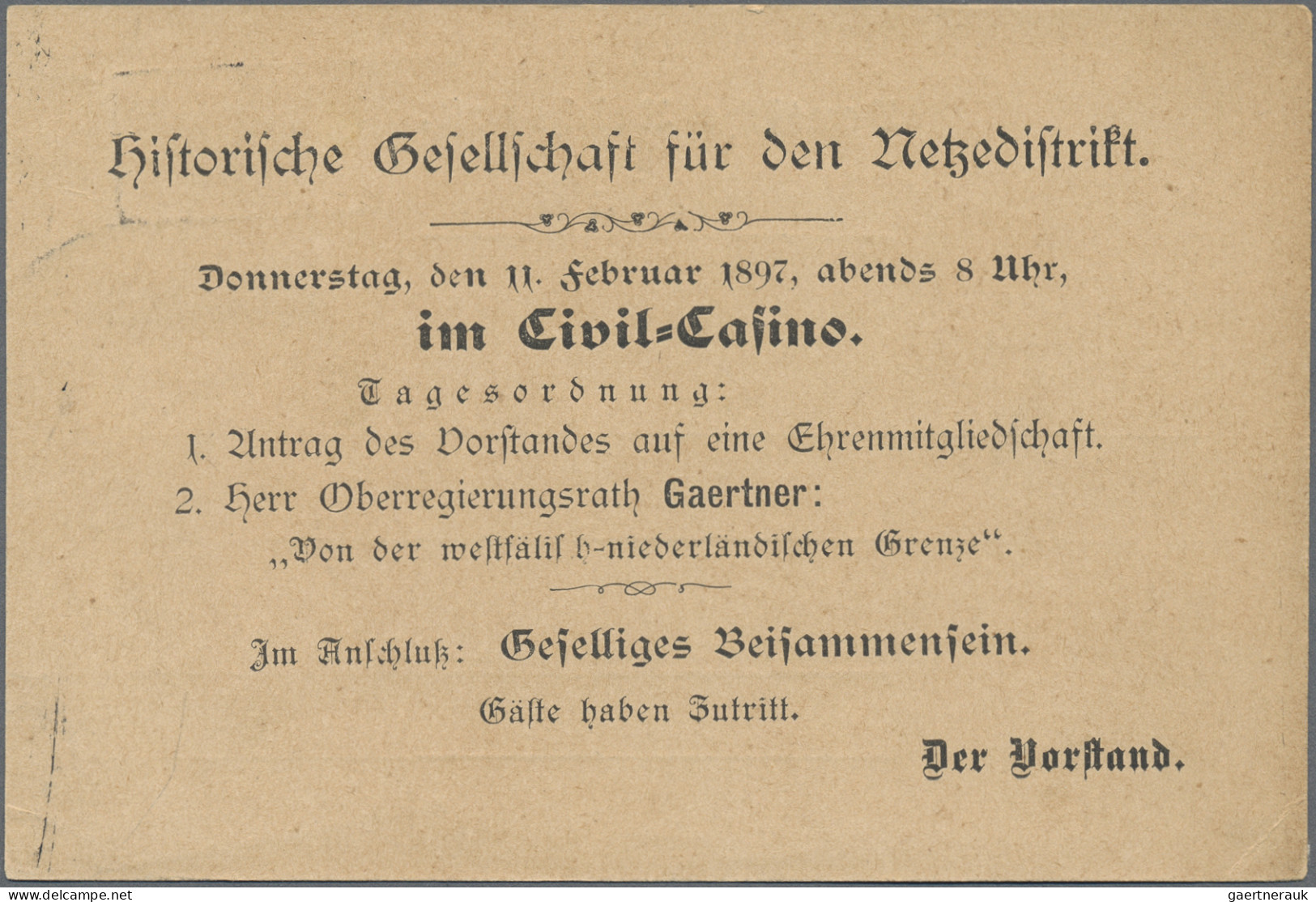 Deutsches Reich - Privatpost (Stadtpost): 1896, BROMBERG/Hansa, Marke 2 Pf. Blau - Privatpost